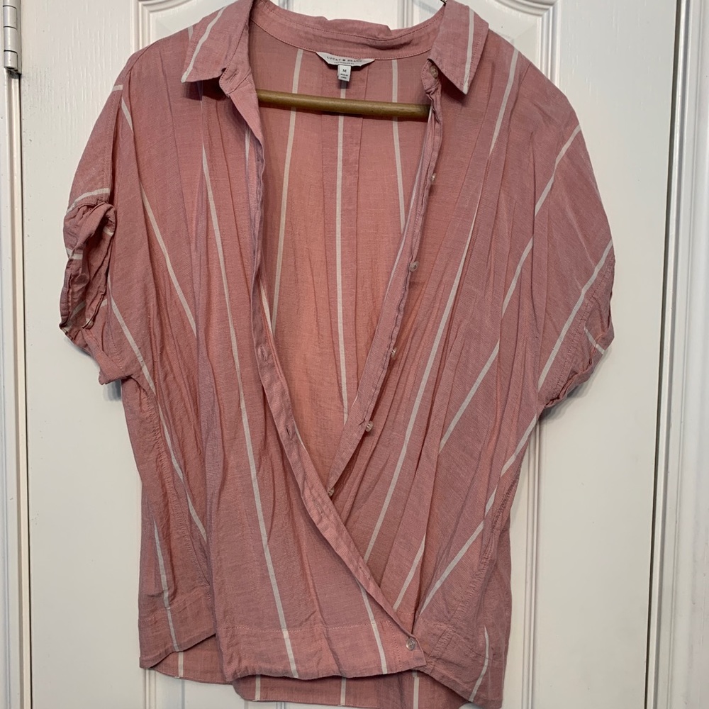lucky brand button up tee